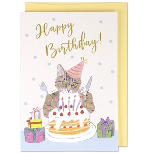 Birthday Card Protection cat cat Birthday Cake Casual