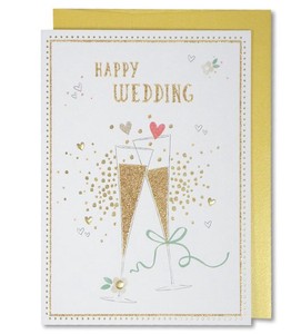 Wedding Card Champagne Glass Imports