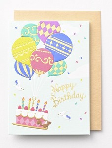 Greeting Card Cake Balloon Casual