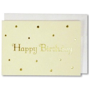 Birthday MIN CARD Velvet Material Happy Birthday Character Dot