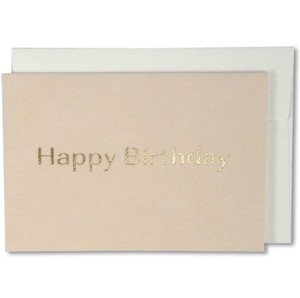 Birthday MIN CARD Velvet Material Happy Birthday Character Plain