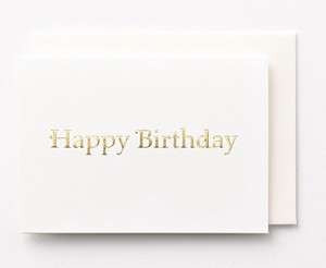 Greeting Card White Happy Birthday