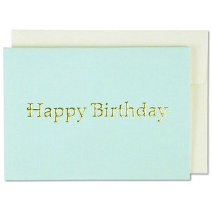 Birthday MIN CARD Green Happy Birthday Character Plain