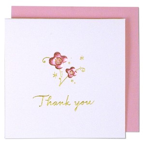 Thank you MIN CARD Pink Flower