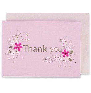 Thank you MIN CARD Pink