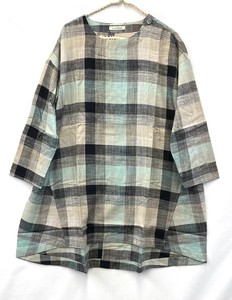 Button Shirt/Blouse Oversized One-piece Dress