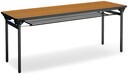 会議テーブル　KT‐500シリーズ　角脚　幕板なし棚付き