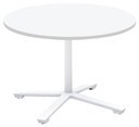 会議テーブル　ビエナ　固定円形天板　ロータイプ塗装脚