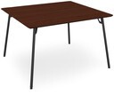 テーブル　フランカ　正方形スチール4本脚　抗菌抗ウィルス天板