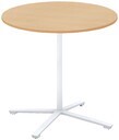 会議テーブル　ビエナ　固定円形天板　ハイタイプ塗装脚