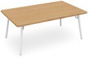 テーブル　フランカ　角形スチール4本脚　抗菌・抗ウィルス天板