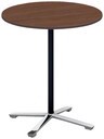 会議テーブル　ビエナ　固定円形天板　ハイタイプポリッシュ脚