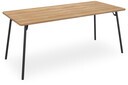 テーブル　フランカ　角形スチール4本脚　突板天板