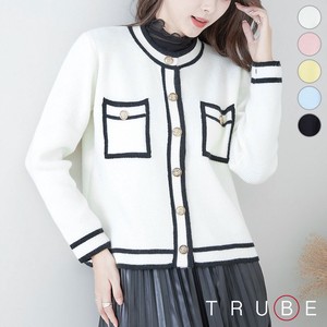 2 Color Scheme Line Knitted Cardigan 32 24 Size 5
