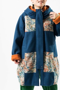 Coat Patchwork Jacquard