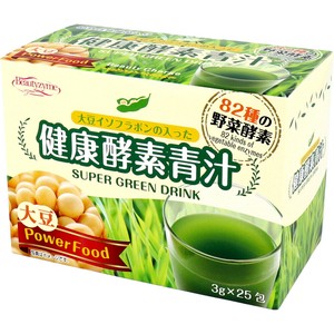 ※大豆イソフラボンの入った健康酵素青汁 植物性乳酸菌入り 82種の野菜酵素 3g×25包