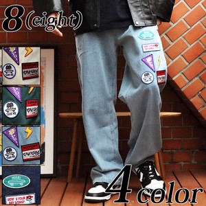 Full-Length Pant Denim Embroidered Patch