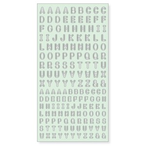 Stickers Character Collection Slim Silver ABC
