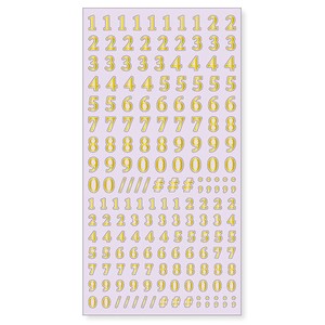Stickers Gold 123 Character Collection