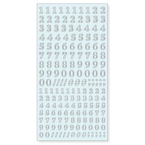 Stickers Silver 123 Character Collection