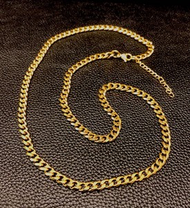 Stainless Steel Chain Necklace Simple 5mm x 55cm