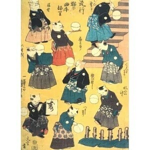 ドイツより輸入■ポストカード■Utagawa　Kuniyoshi　 歌川国芳