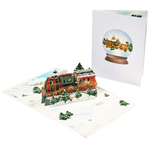 Christmas Card 3 Solid Greeting Card Message Card Celebration Envelope Attached