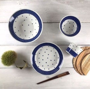 Mino ware Main Plate Pottery Japanese Buckwheat Chops Made in Japan