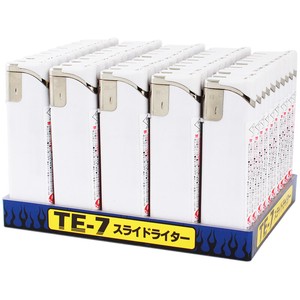 TE-7 白　スライド式電子ライター　※PSCマーク付き