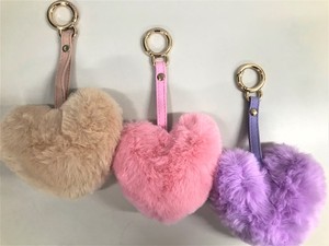 Special Eco Fur Heart-shaped Charm 1 4 8 6