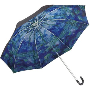 【おしゃれ】名画折り畳み傘(晴雨兼用) ﾓﾈ｢睡蓮｣