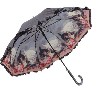 【おしゃれ】名画ﾌﾘﾙｼﾞｬﾝﾌﾟ傘(晴雨兼用) ﾍﾝﾘｴｯﾃﾛﾅｰﾆｯﾌﾟ｢ｷｬｯﾄ･ﾌﾚﾝﾄﾞ｣