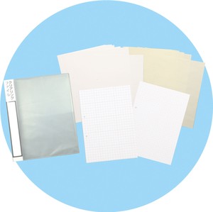 Clear Ring Binder Paper Set A4