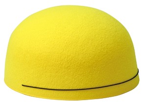 フェルト帽子　黄