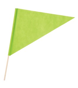 三角旗　不織布　黄緑