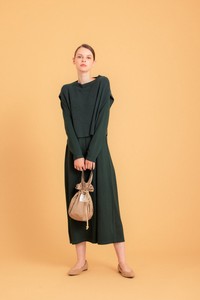 2 Knitted Vest One-piece Dress Set