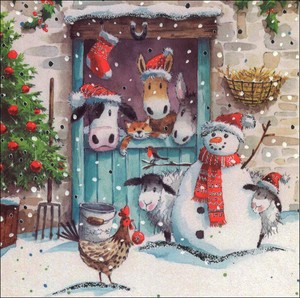 Greeting Card Christmas Ornaments Presents