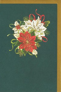 グリーティングカード クリスマス「ポインセチア」