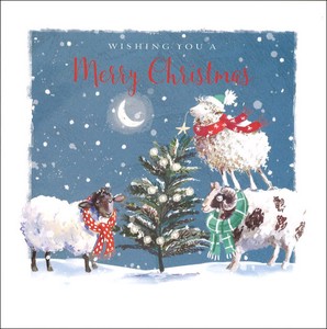 グリーティングカード クリスマス「三匹の動物たち」