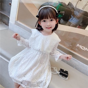 Kids' Casual Dress Pudding Long Sleeves One-piece Dress Kids