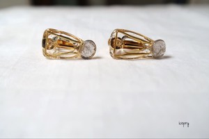 Clip-On Earrings Gold Post Earrings