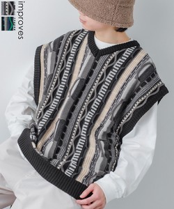 Vest/Gilet Jacquard Sweater Vest Vintage