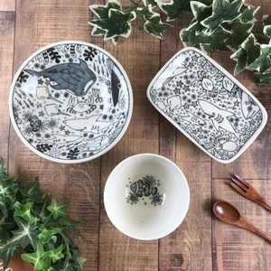 海の仲間シリーズ[茶碗・カレー皿・取り皿] 陶器 日本製 美濃焼
