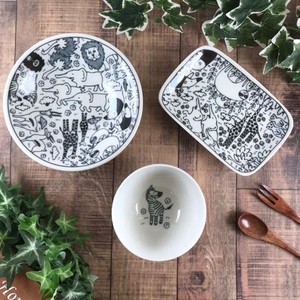 草原の仲間[茶碗・カレー皿・取り皿] 陶器 日本製 美濃焼