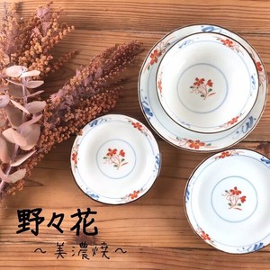 赤絵野々花【皿・鉢】日本製・美濃焼