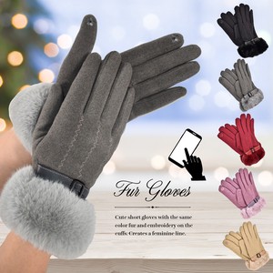 Glove Ladies Warm A/W 2 Fur Ladies