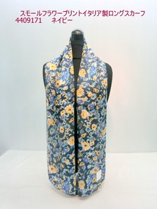 Thin Scarf Flower Print Made in Italy Autumn Winter New Item