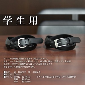 Student Belt Student Synthetic Leather pin Belt Student Leather pin Belt Basic Belt