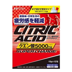 【機能性表示食品】クエン酸5000スーパーチャージ 15g×12包