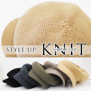 Hats & Cap Casquette Knitted Type Synthetic Leather Belt